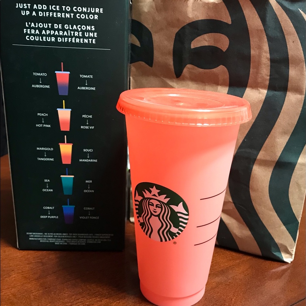 Starbucks limited edition Peach color changing cup